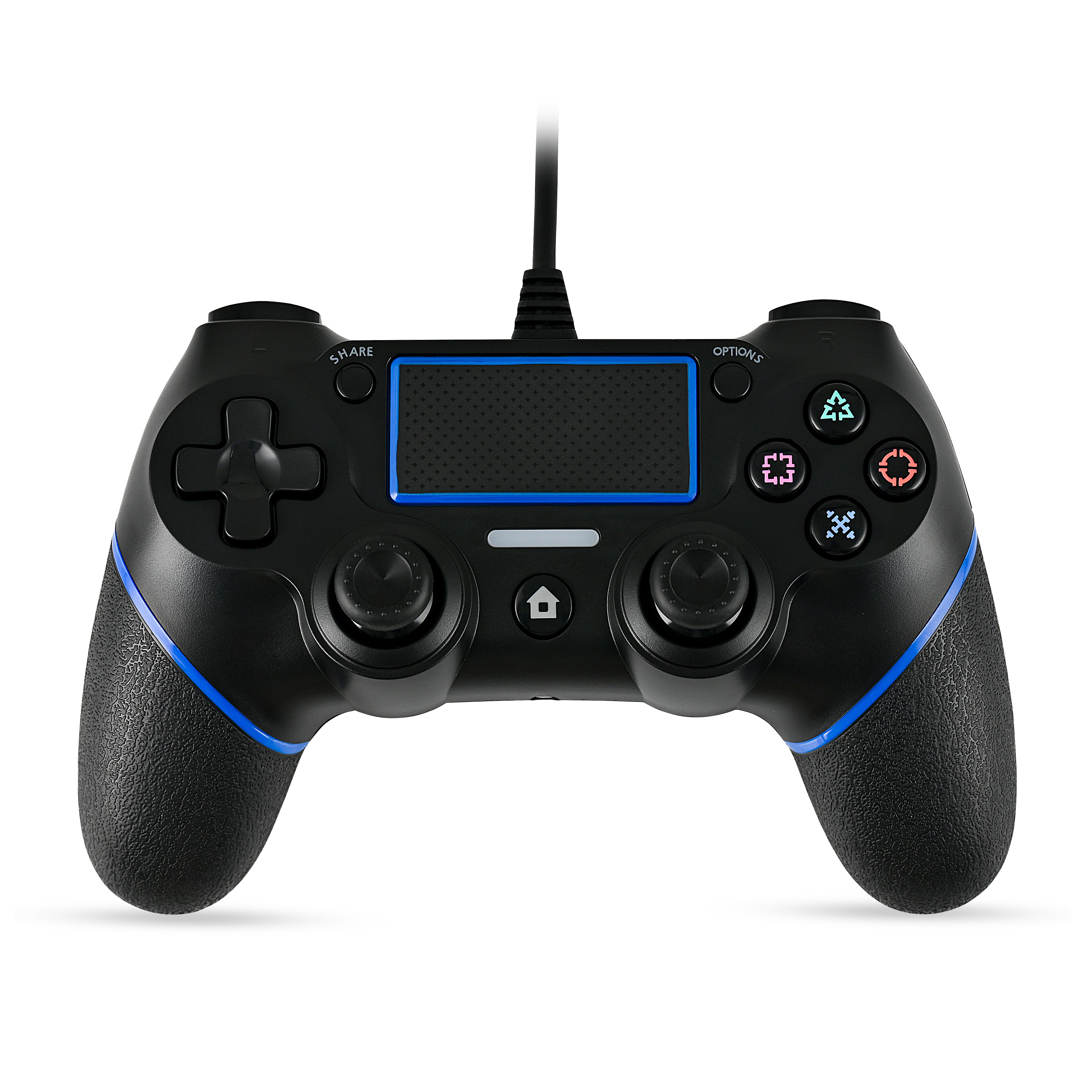 Kontorland PS4 ve PC uyumlu, kablolu titreşimli oyun kolu, ergonomik ve kullanıcı dostu bir tasarıma sahiptir.